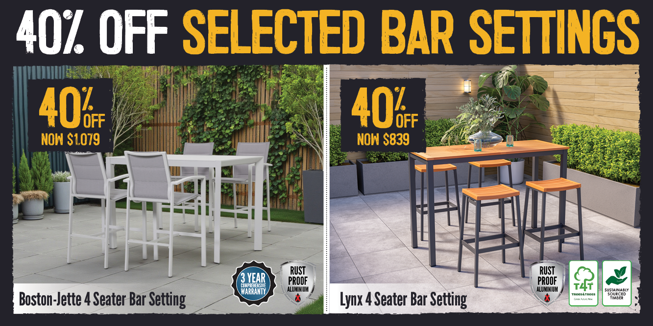 40% Off Selected Bar Settings | Shop Now